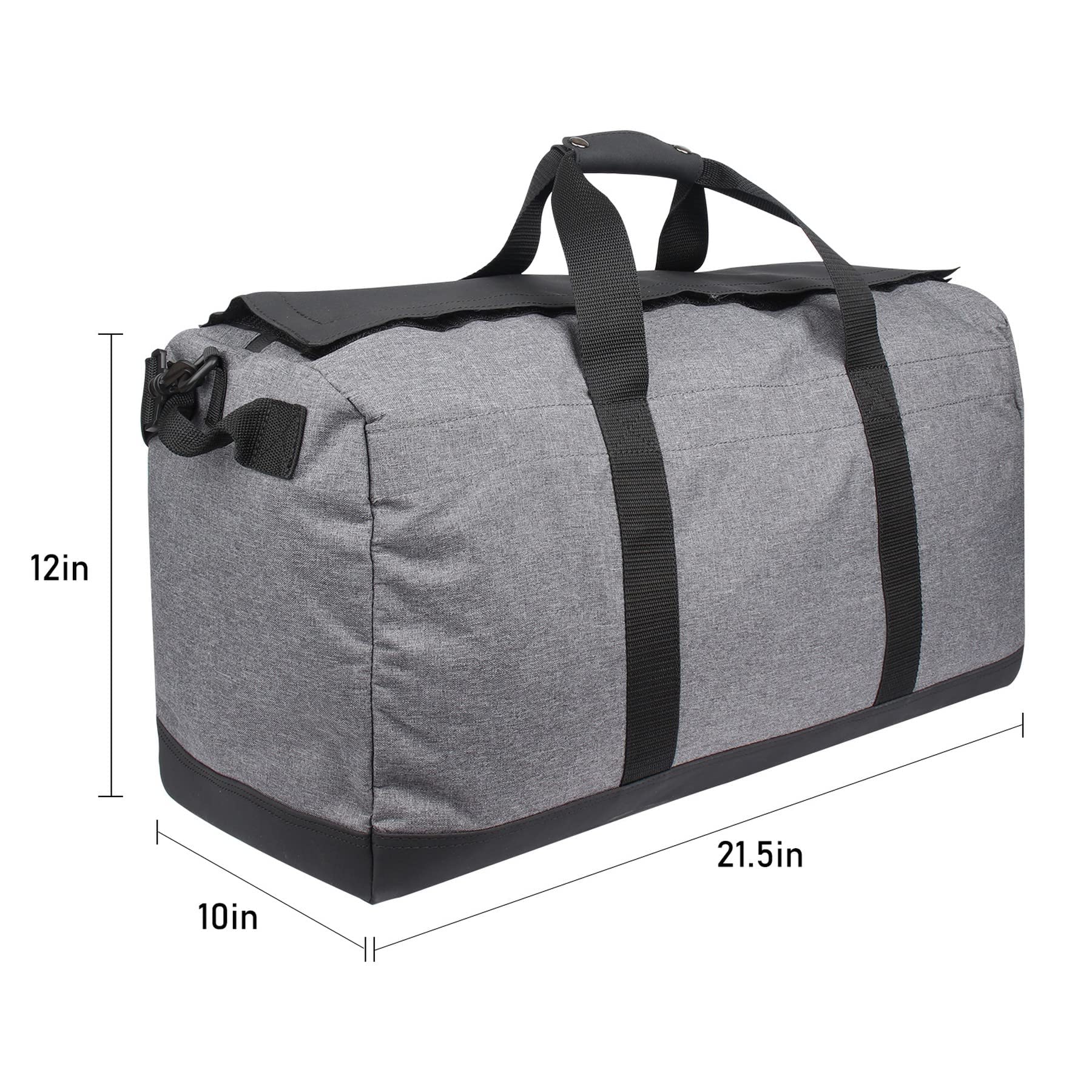 Firedog Geruch-Beweis-Seesack, groe geruchsdichte Tasche fr Reise-Lagerung, Grigio, 21.5"x10"x12", L