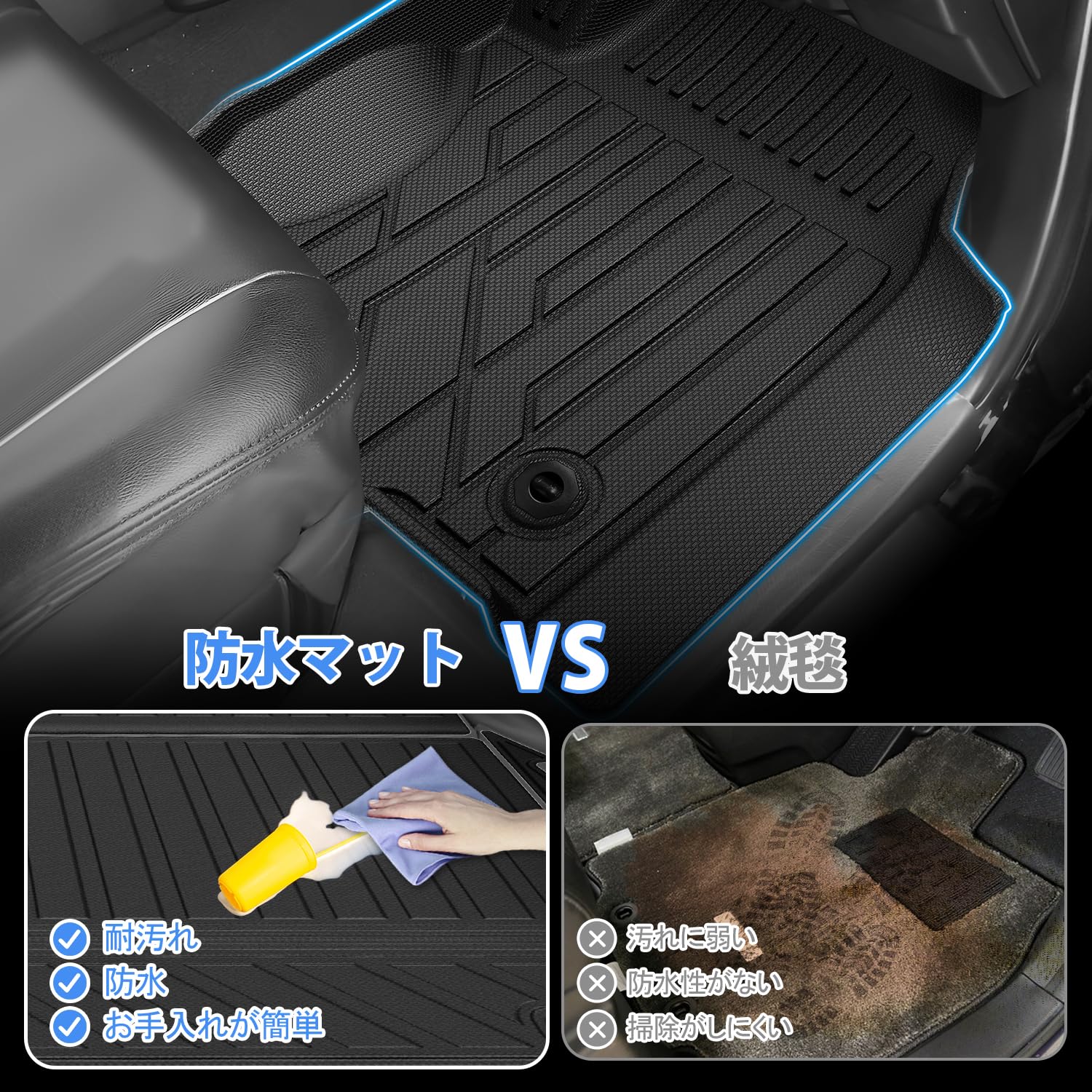 Amazon | Jiooy トヨタ ランクル250 フロアマット+セカンドマット+