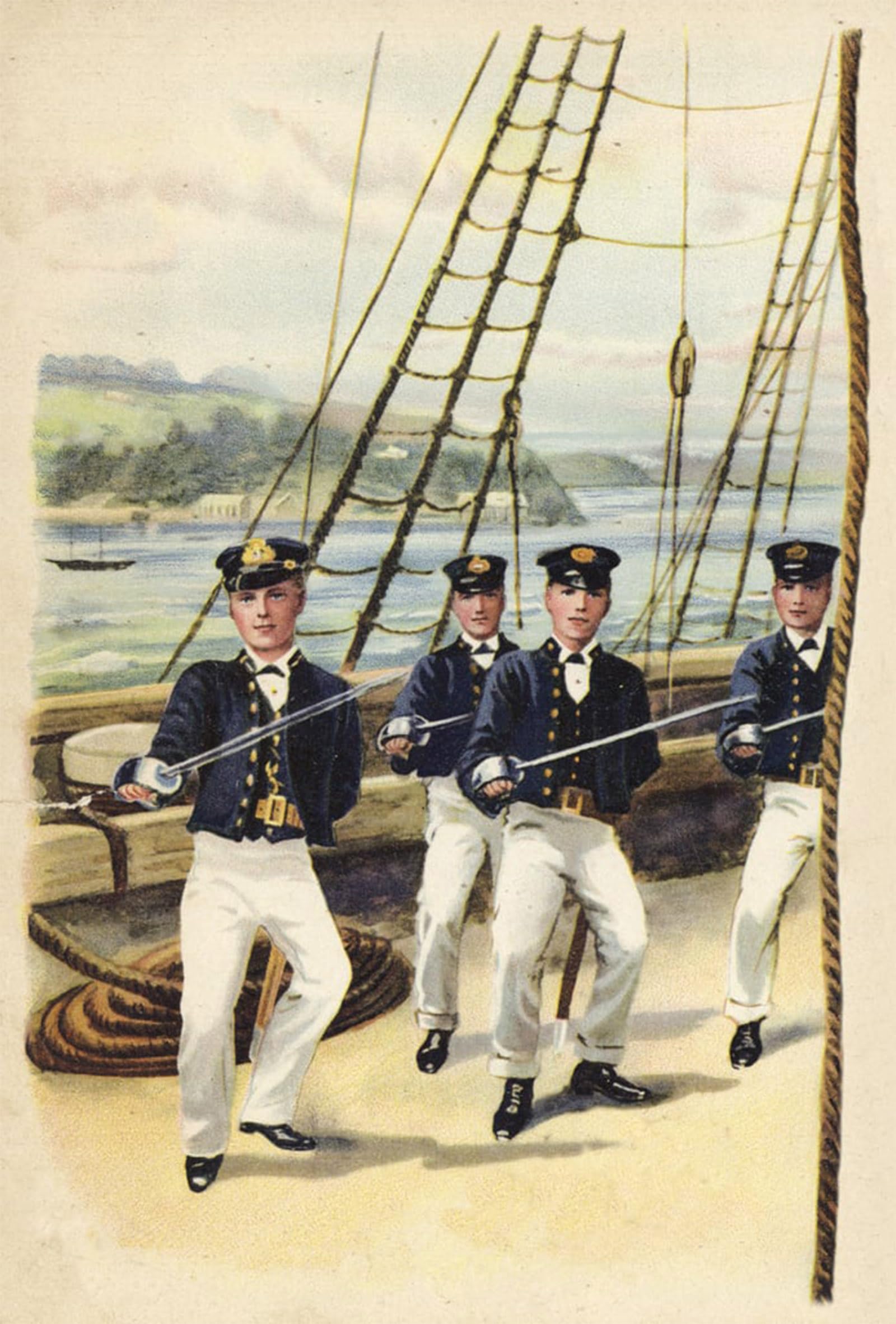 ARTXLXXBN Famous Painting Art Wall Decor Abstract Art Picture the Future King Geoge V As a Naval Cadet by Henry Payne Animal Pictures for Home Decor 60x90cm