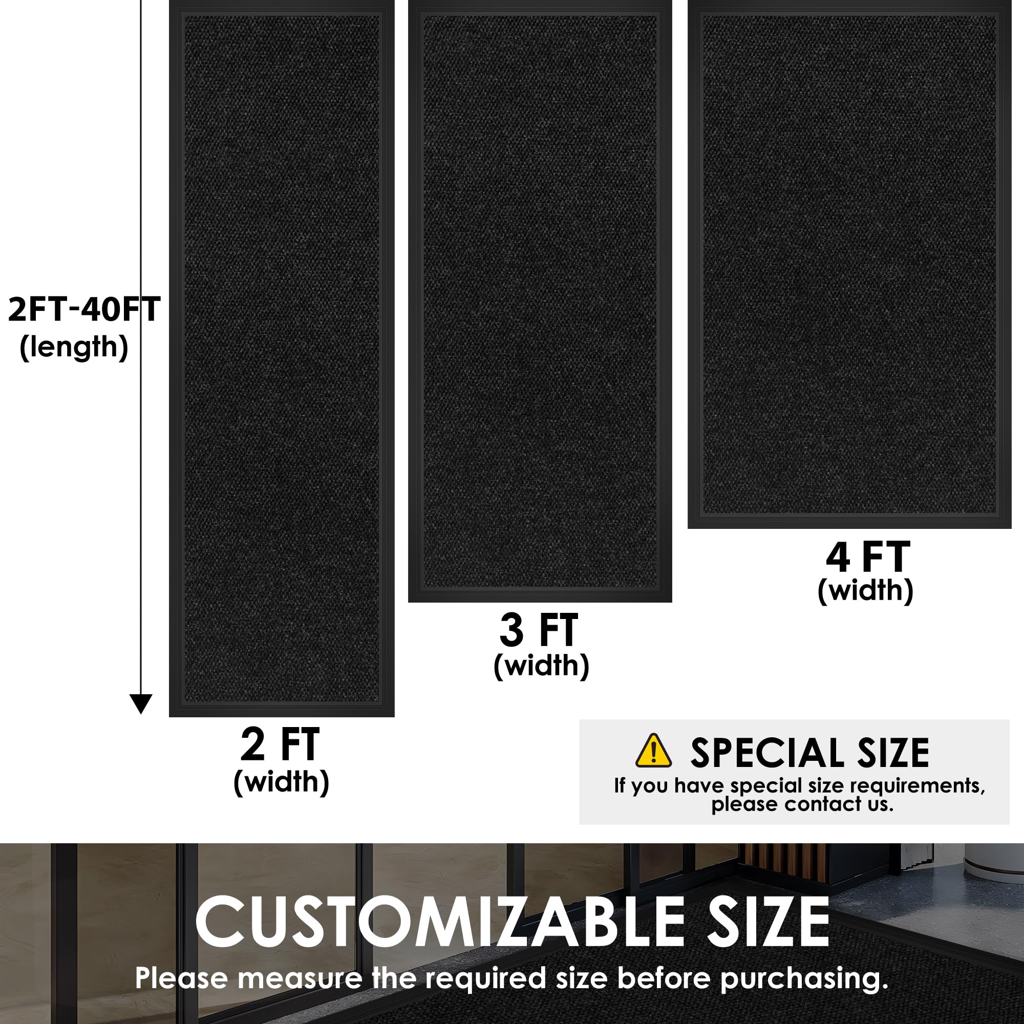 Low-Profile Front Door Mat - Welcome Mat -3