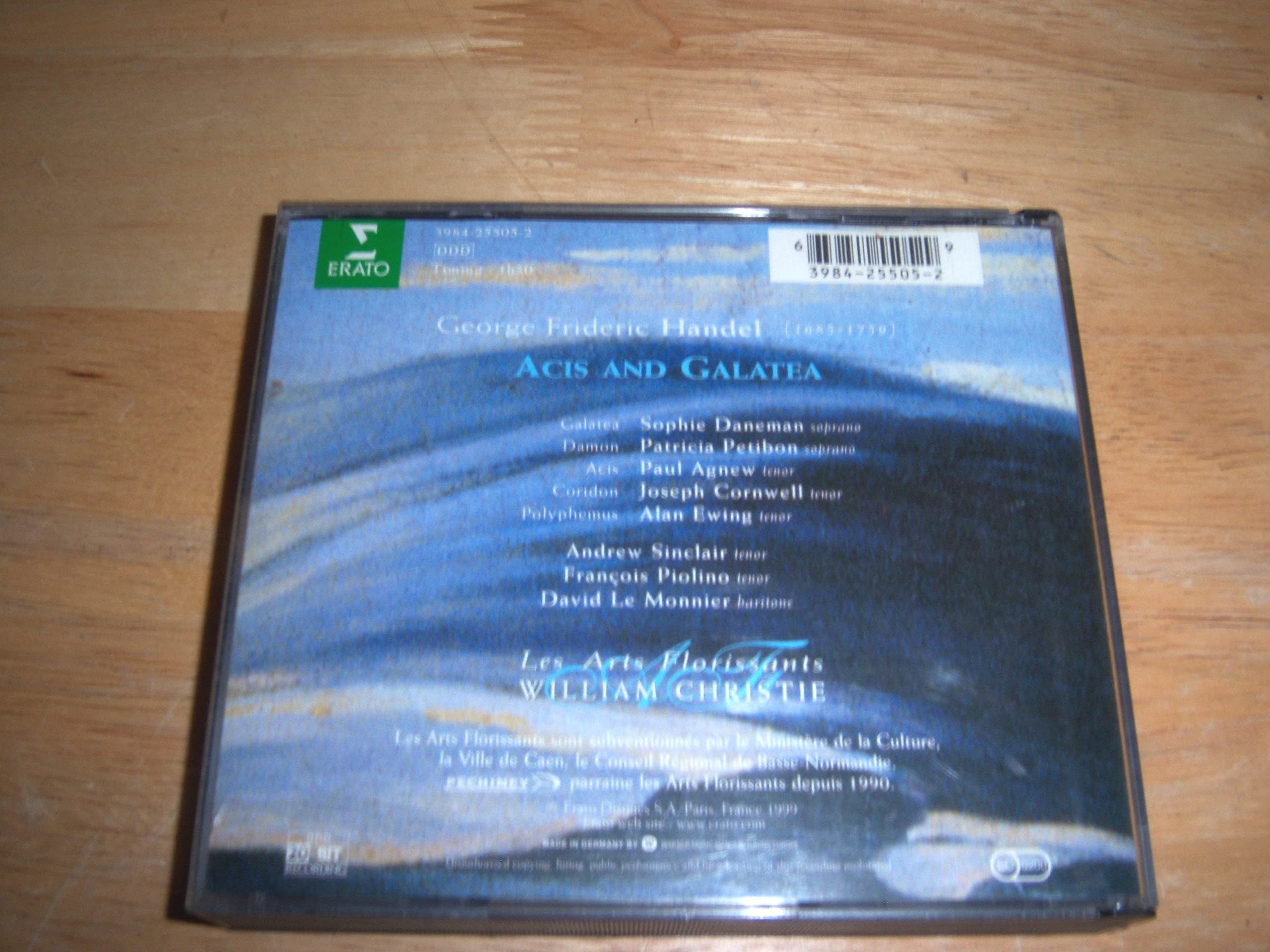 Händel - Acis and Galatea / Daneman, Petibon, Agnew, Cornwell, Ewing, Les Arts Florissants, Christie