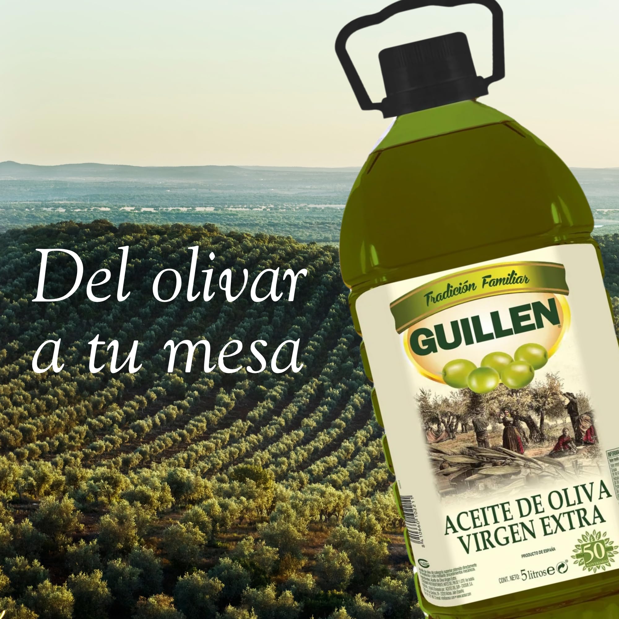 Aceite de Oliva Virgen Extra Garrafa 5 L Guillén