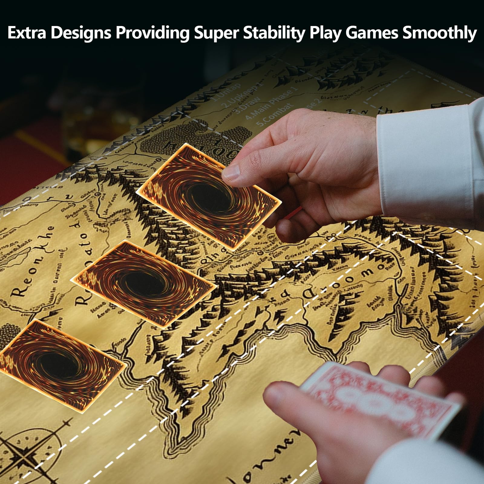 for MTG Card Playmat with Zoness,Game Play Mat for MTG TCG 27.6 x