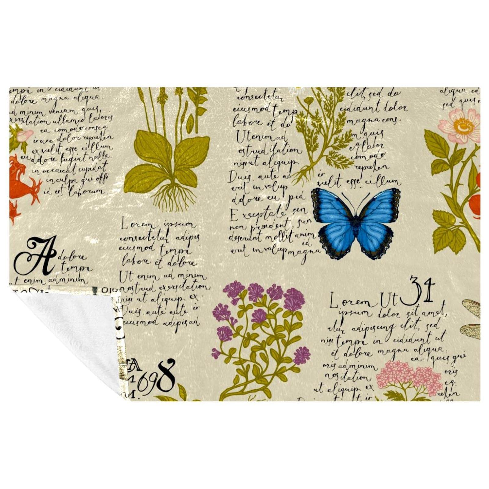 Couverture de pique-nique et camping motif papillon pour vos sorties nature