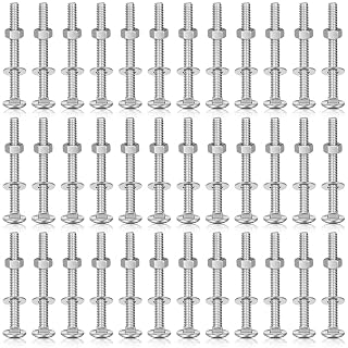 Zonon 50 Sets 5/16-18 x 3" Carriage Bolts and Nuts Kit,Silver - Amazon product rated Grade A