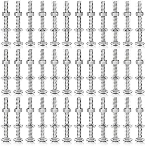 Miniatura 21 de Zonon 25 Juegos de Pernos de Carruaje y Tuercas de Acero Inoxidable de 1/4-20 x 1-1/2 pulgadas, Cabeza Redonda Cuello Cuadrado, Pernos de Carruaje