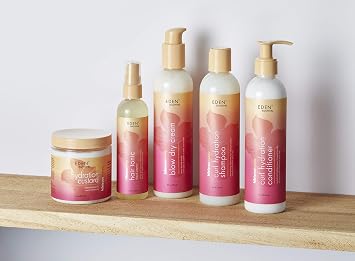 EDEN BodyWorks Hibiscus Honey Hydration Custard | 8 oz | Define Light & Bouncy Curls - Moisturize & Soften Hair