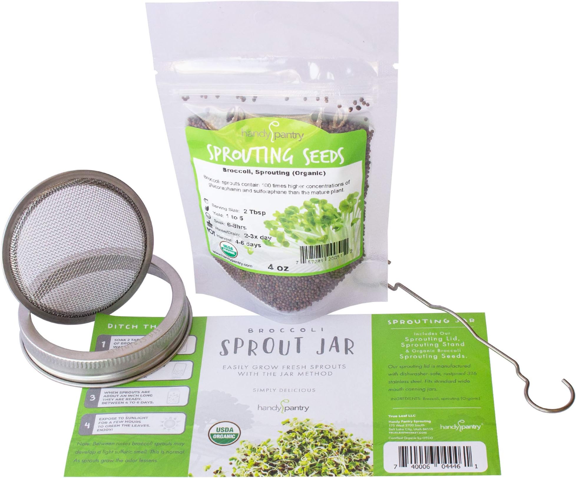 Amazon.com : Organic Broccoli Sprout Growing Kit – Includes 316 ...