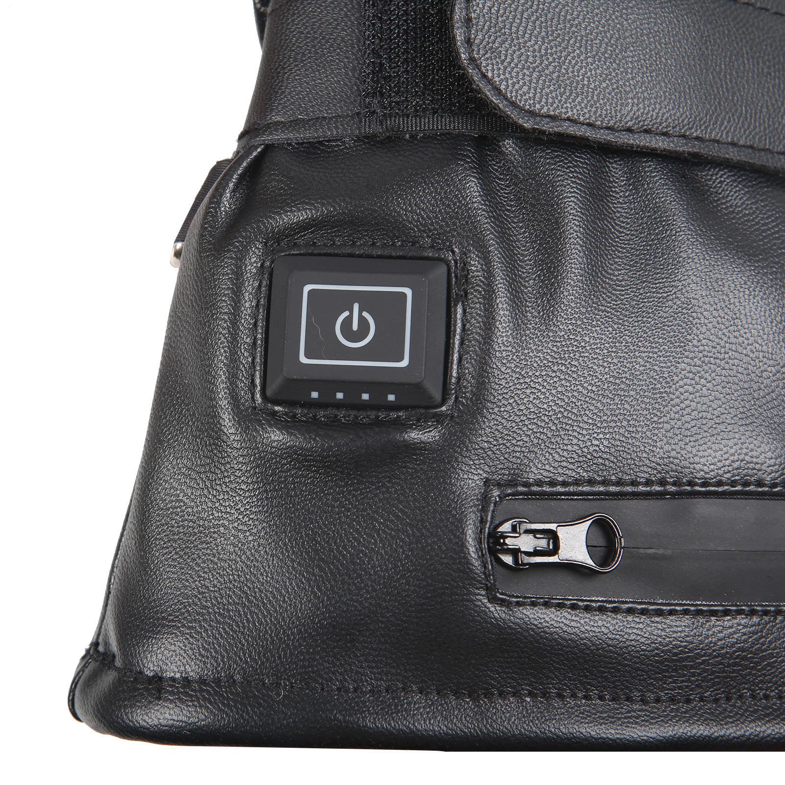 Guanti Riscaldati Ricaricabili Tramite USB – Guanti Elettrici Termici In | PU Con Batteria Da 2600 MAh E 3 Livelli Di Riscaldamento | Guanto Antivento Impermeabile Per Moto, Ciclismo, Sci E Attività A