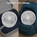 My Foldaway Fan Rechargeable Fan | Ultra Portable Lightweight Compact Fan | Extends from 4”- 40” | 3 Speed Modes | 10 Hour Battery Life | Desk Fan, Office & Bedroom Use | Whisper Quiet | As Seen on TV gallery image