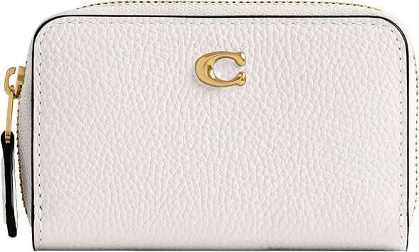 Coach Essential Small Zip Around Card Case Chalk SM