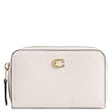 Polished Pebble Leather Essential Small Zip Around Card Case