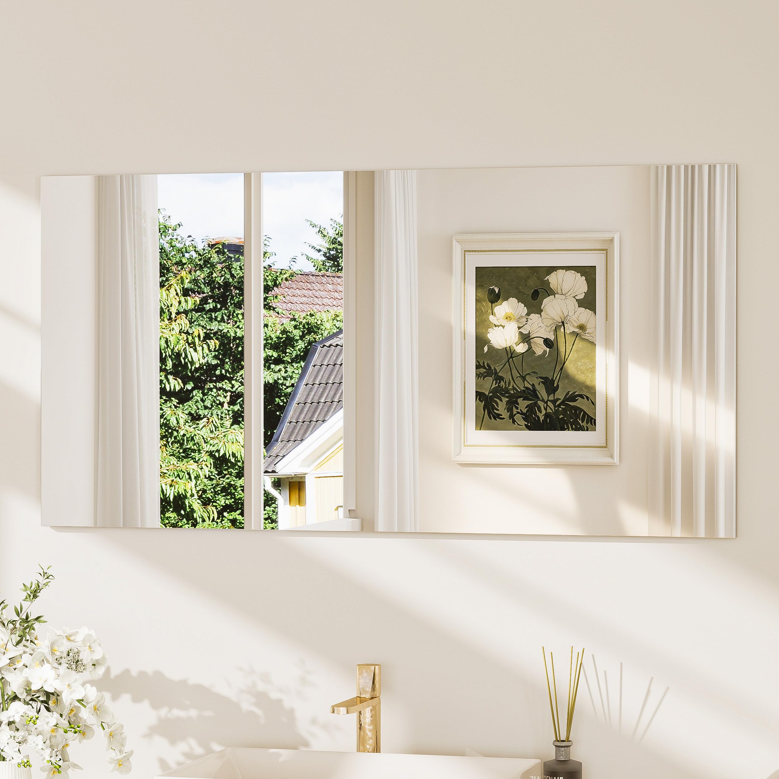 TokeShimi 48x24 Frameless Mirror