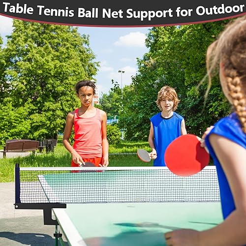 Miniatura 5 de Juego de postes de ping pong, red de ping pong con abrazadera, práctica de entrenamiento profesional, soporte de agarre portátil, accesorios para