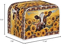 Vista 303 de Marbling Butterfly Print 2 Slice Toaster Dust Cover, Kitchen Small Appliance, Anti Dust and Fingerprint Bread Machine Cover