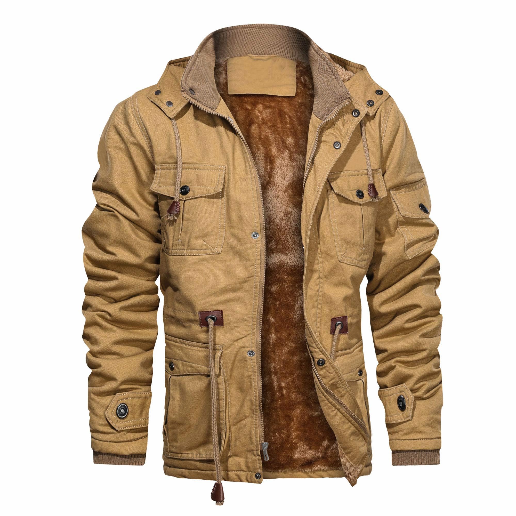 CHEXPEL kurtka zimowa gruba Mężczyźni Military Coat