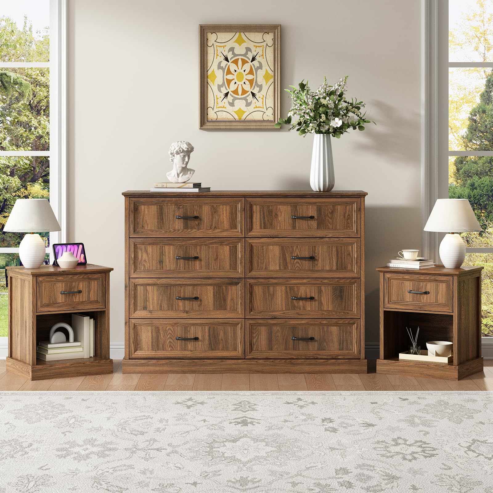CARPETNAL Farmhouse Dresser Set