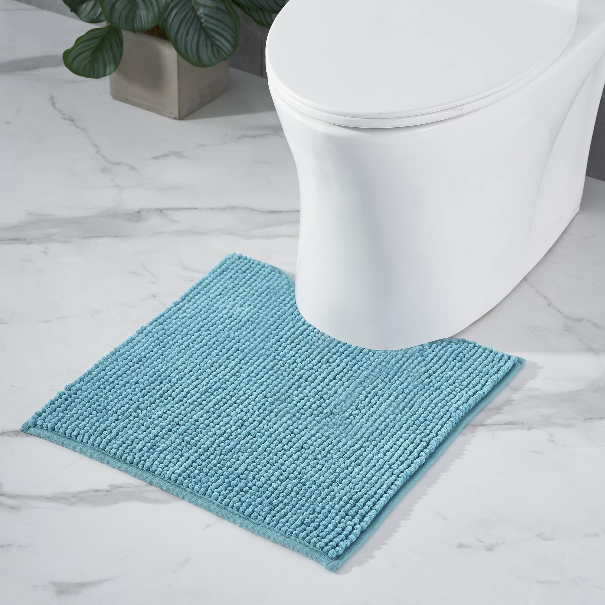 Tapis De Bain Chenille Decomira - Super Absorbant Et Antidérapant