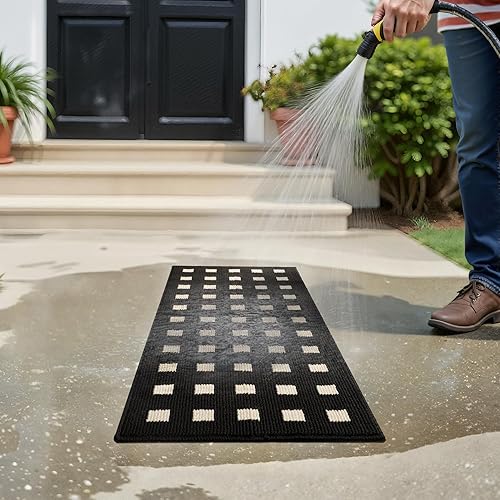 Miniatura 364 de GRANNY SAYS Felpudo para interiores, 32 x 48 pulgadas, antideslizante, tapete grande para puerta, tapete de bienvenida para exteriores, lavable