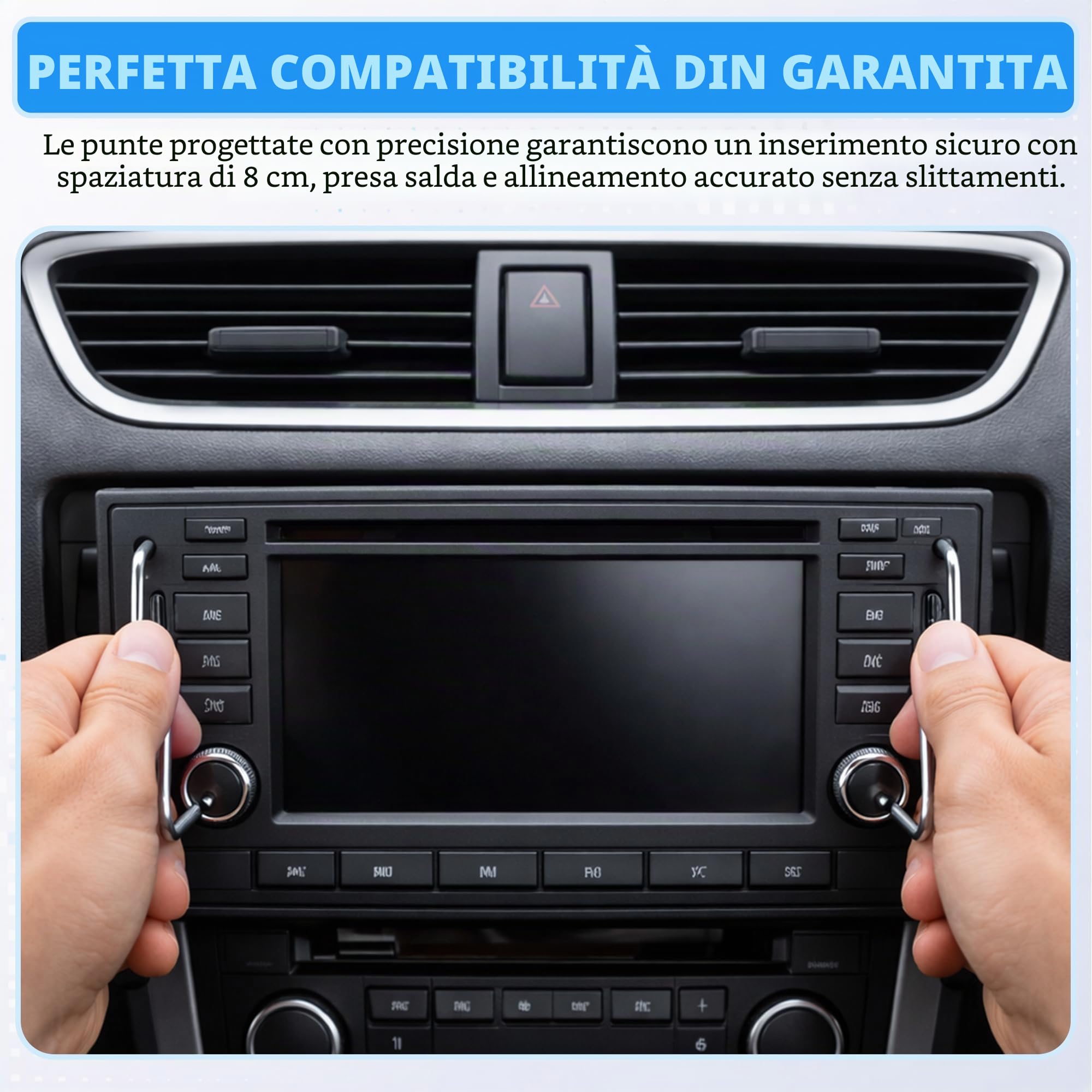 Auto Radio Rimozione Key DIN Chiavi di Sblocco per Auto/Automobile/Car Unità lettore CD Pins | Pin Universale Stereo CD40 Strumenti (2 Pezzi)