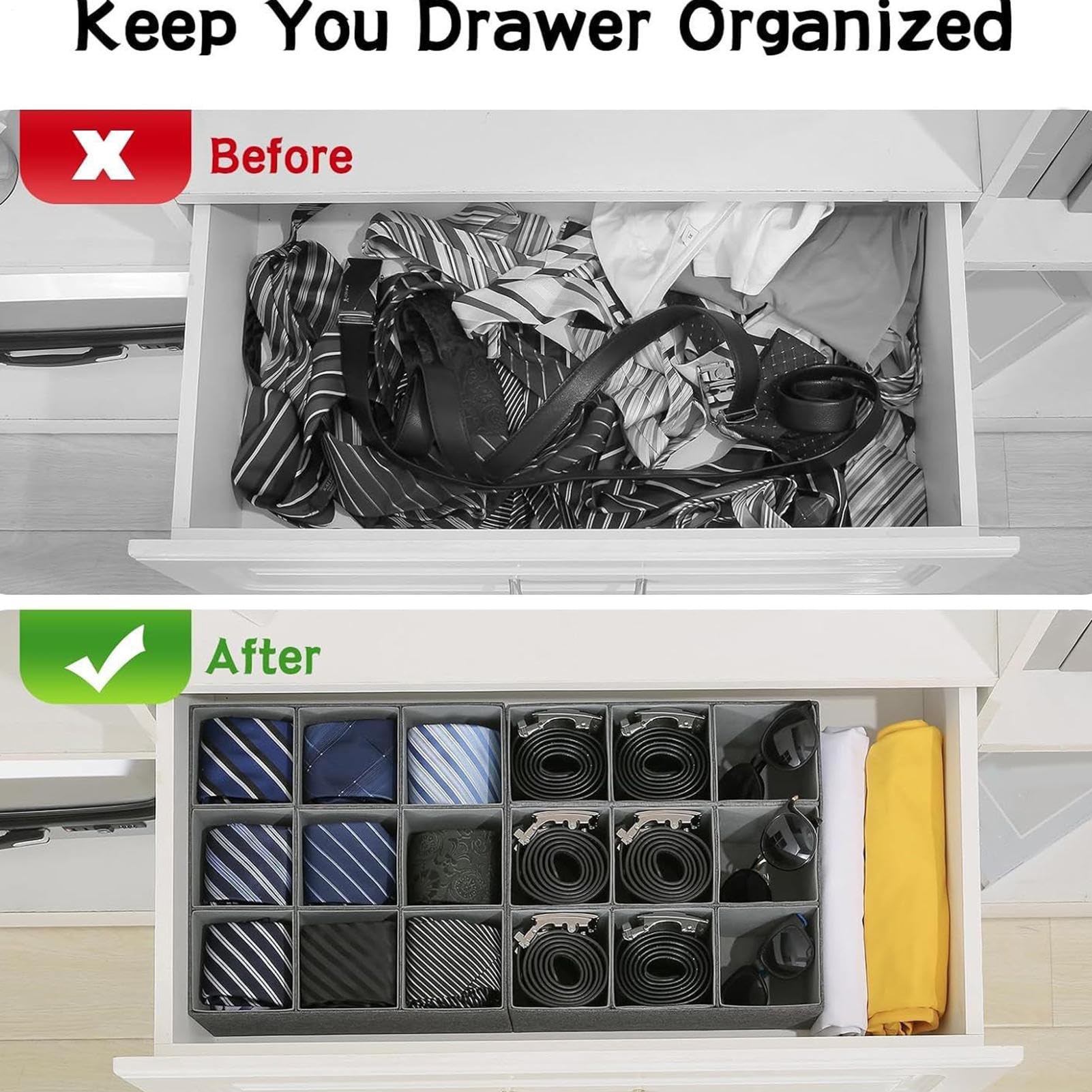 Organizer Da Cassetto Scatola in tessuto 9 scomparti per reggiseni, slip, | Organizer Biancheria Intima Abbigliamento, Sciarpa, Cintura, Bikini, Armadio, Cassettiera, Bagno, Dormitorio