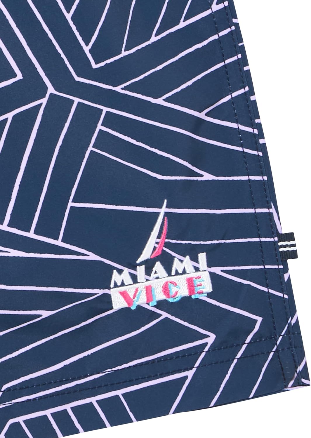 Nautica Mens Miami Vice X Nautica Sustainably Crafted 5" Printed Swim - Image 2