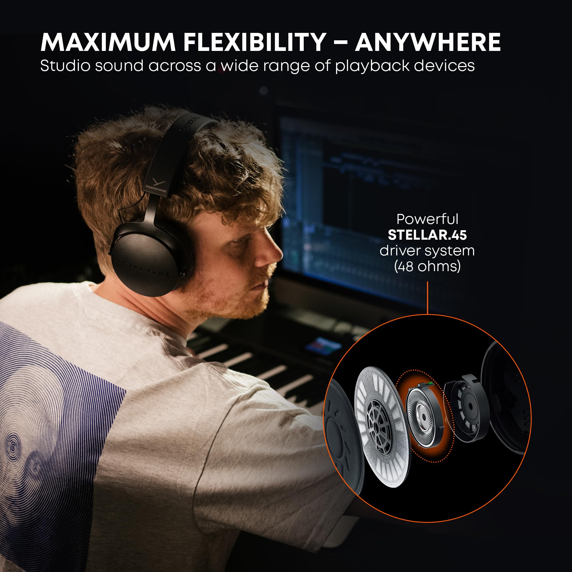 Amazon | beyerdynamic DT 700 PRO X 48Ω 密閉型 スタジオモニター