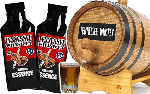 Tennessee Bourbon Whisky Kit Bootleg con pizarra y libro - Thousand Oaks Barrel Co. - Haz y envejece espíritus en un barril de roble - Mejor nunca