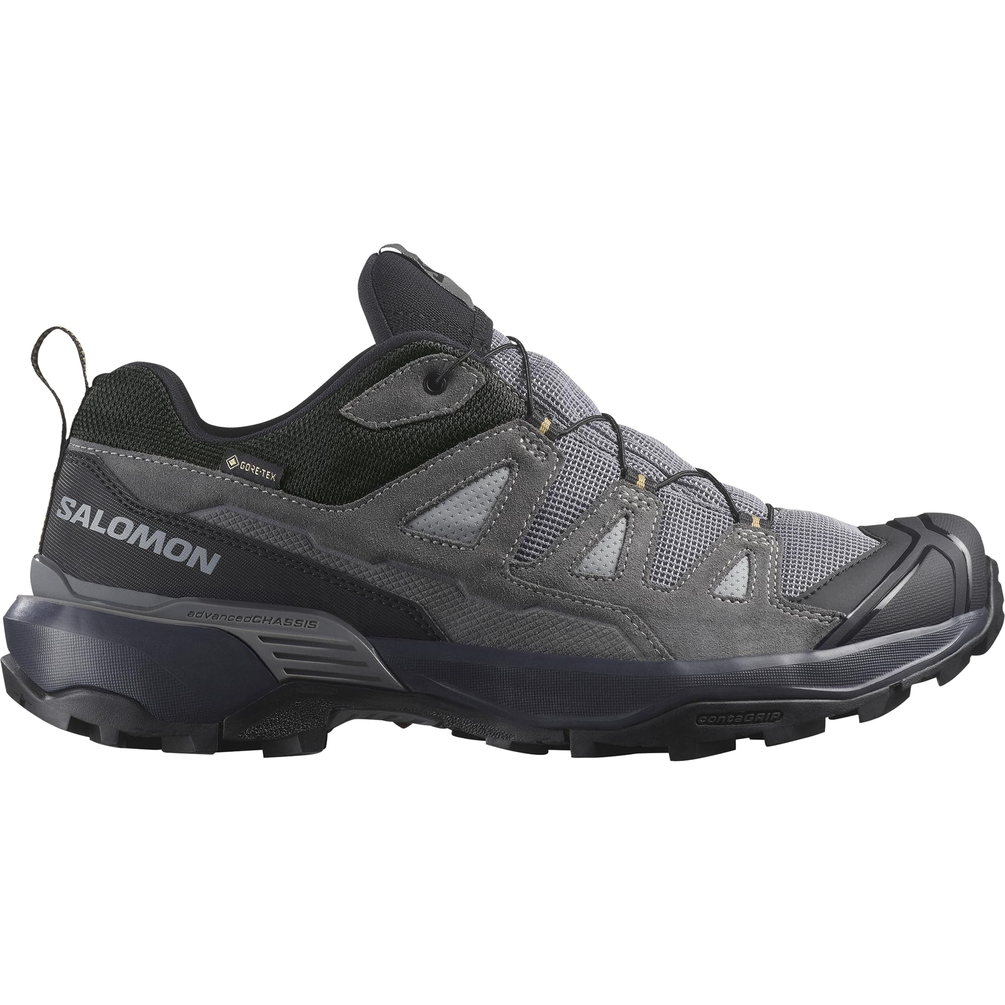 Salomon (Grey, 6.5 (Adults')) Mens Hiking Trainers X Ultra 360 Ltr Gore Tex Waterproof Lace Up Grey U