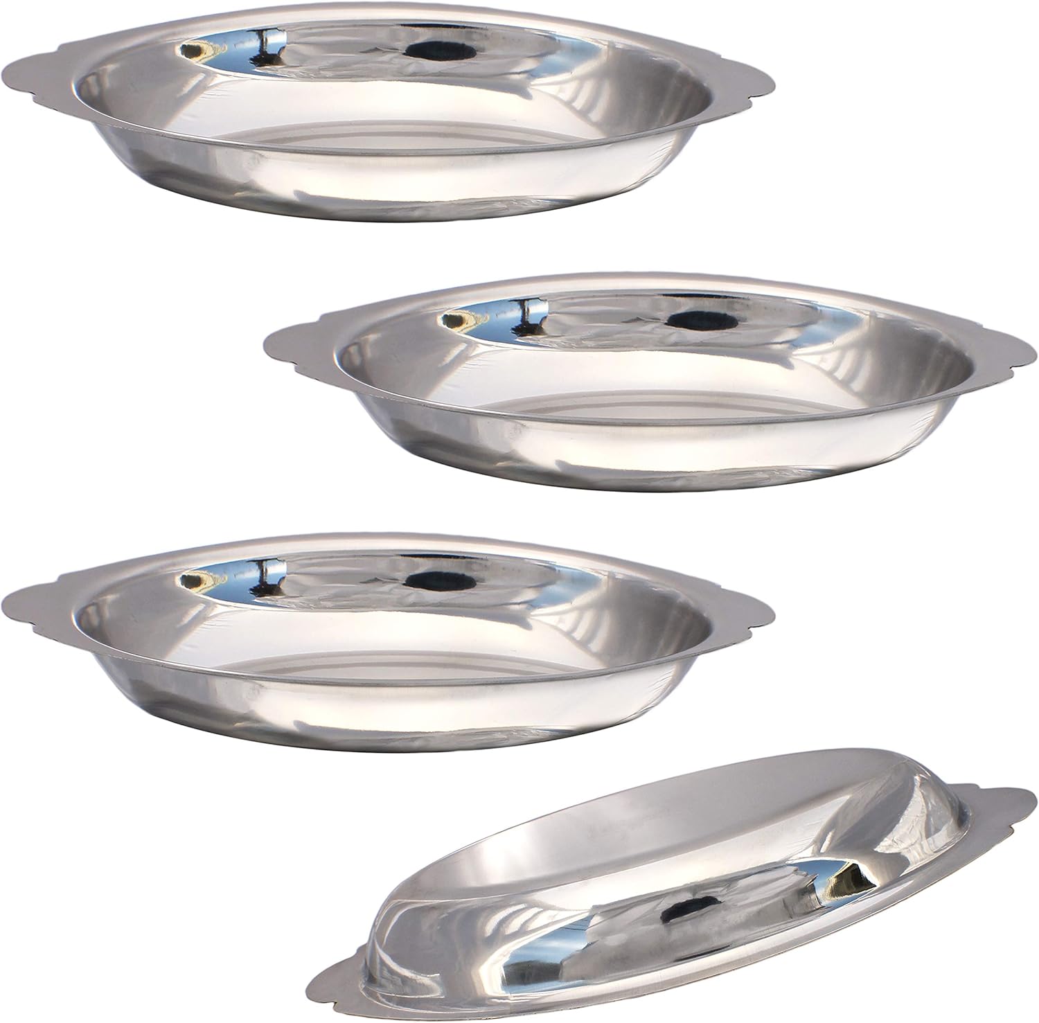 Stainless Steel Oval Au Gratin Pans, Au Gratin Baking Dish Set, Au Gratin Serving