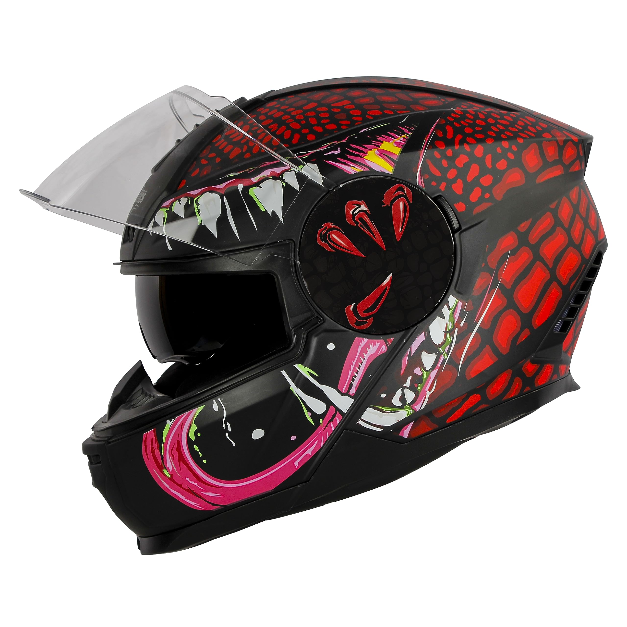 Steelbird SBH-40 Devil ISI Certified Full Face Helmet for Men and Women with Inner Smoke Sun Shield-image-7