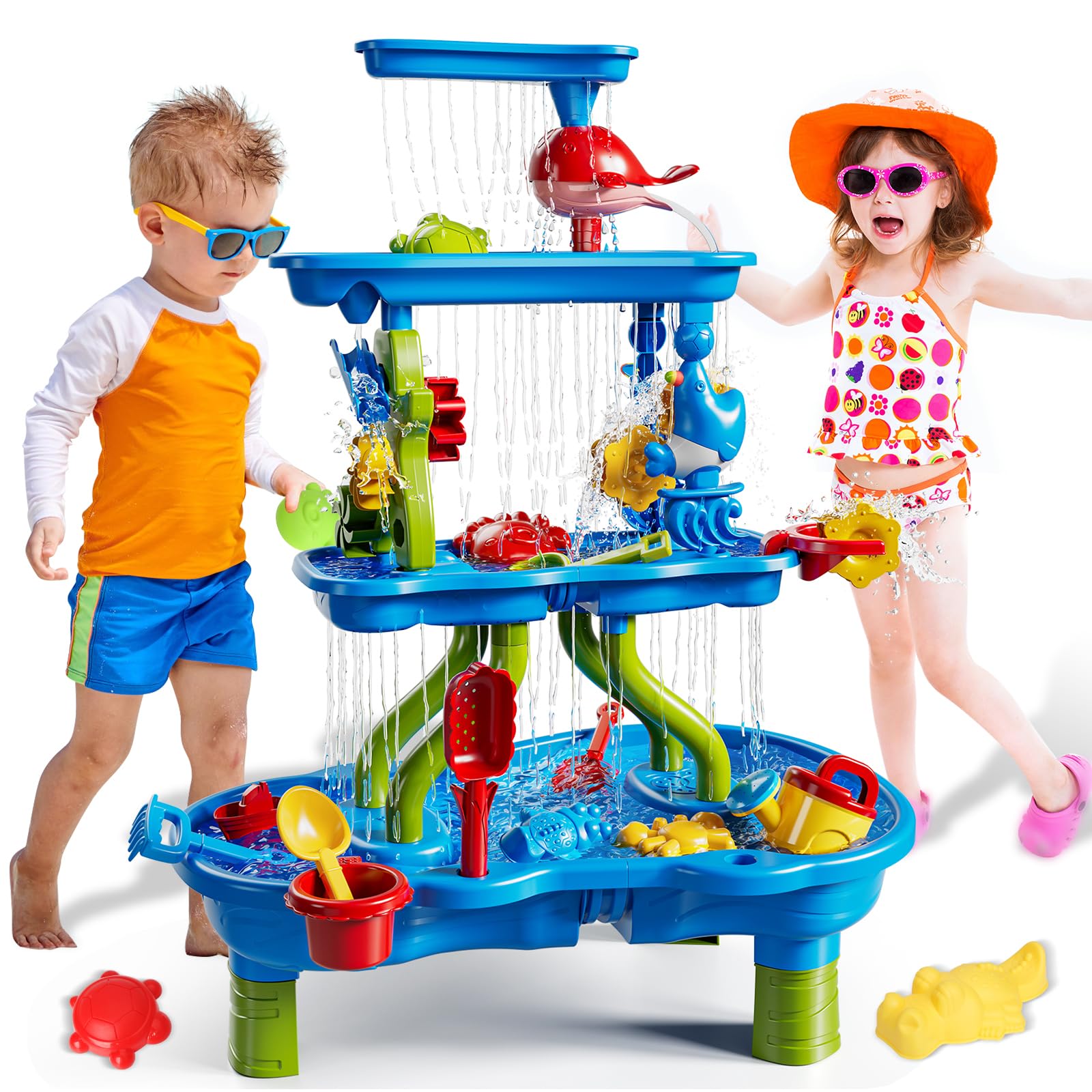 Water Table For Kids Years Old, 3-Tier Areas Activity