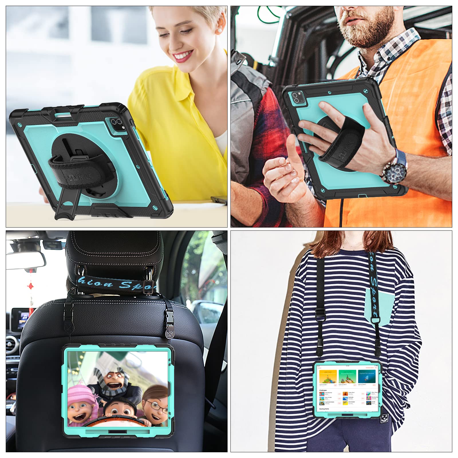 SEYMAC stock Capa para iPad Pro 12,9 polegadas (6ª/5ª/4ª/3ª