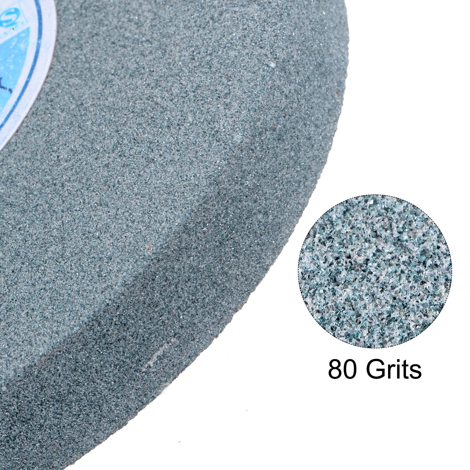 Meules d'Établi de 6 Pouces en Carbure de Silicium Vert GC 80 Grains, Meuleuse de Surface