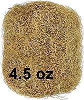 Vista 1 de Fibra de coco, 4.5 oz. Ropa de cama cómoda para pájaros y animales pequeños, material nido para construcción de nidos, escondites, plantas