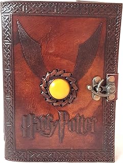 Vintage Leather Journal Harry Potter Gifts Antique Deckle Edge Paper - Book of Shadows Spell Notebook, Grimoire Journal, W...