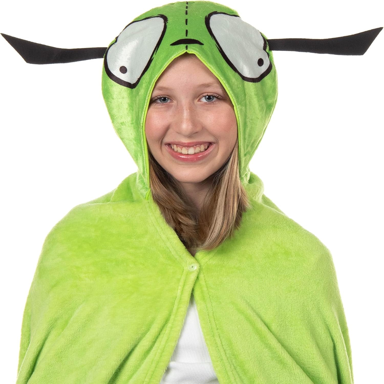 Invader Zim Silk Touch Hooded Blanket with Attached Hood and Pockets Silk Touch 50" X 60"