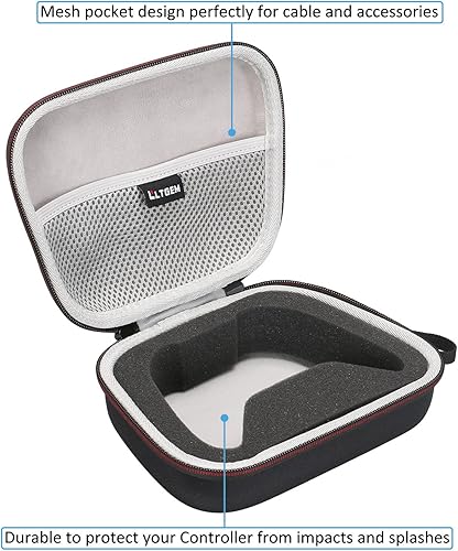 Miniatura 4 de LTGEM - Funda rígida para Nintendo Switch Pro Controller - Bolsa de almacenamiento de transporte protectora de viaje