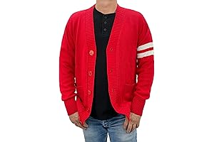 1950s Letterman Cardigan Sweater for Men
