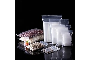 400PCS Durable Clear Thick Plastic Bags