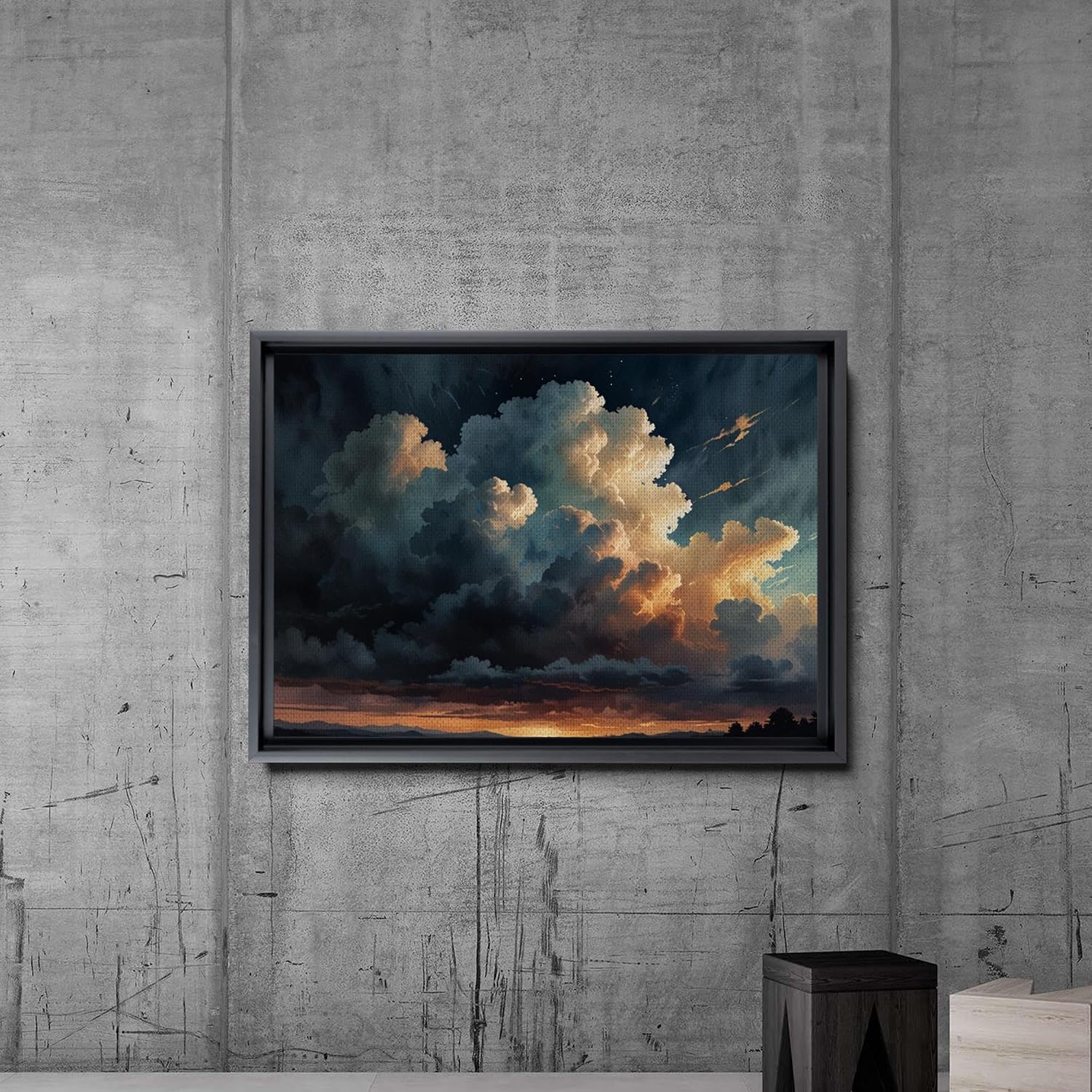 Canvas Print Cloud print abstract art Modern art Cloud art Abstract home decor Landscape Print Contemporary art trending art Wall Art, Wall image 5