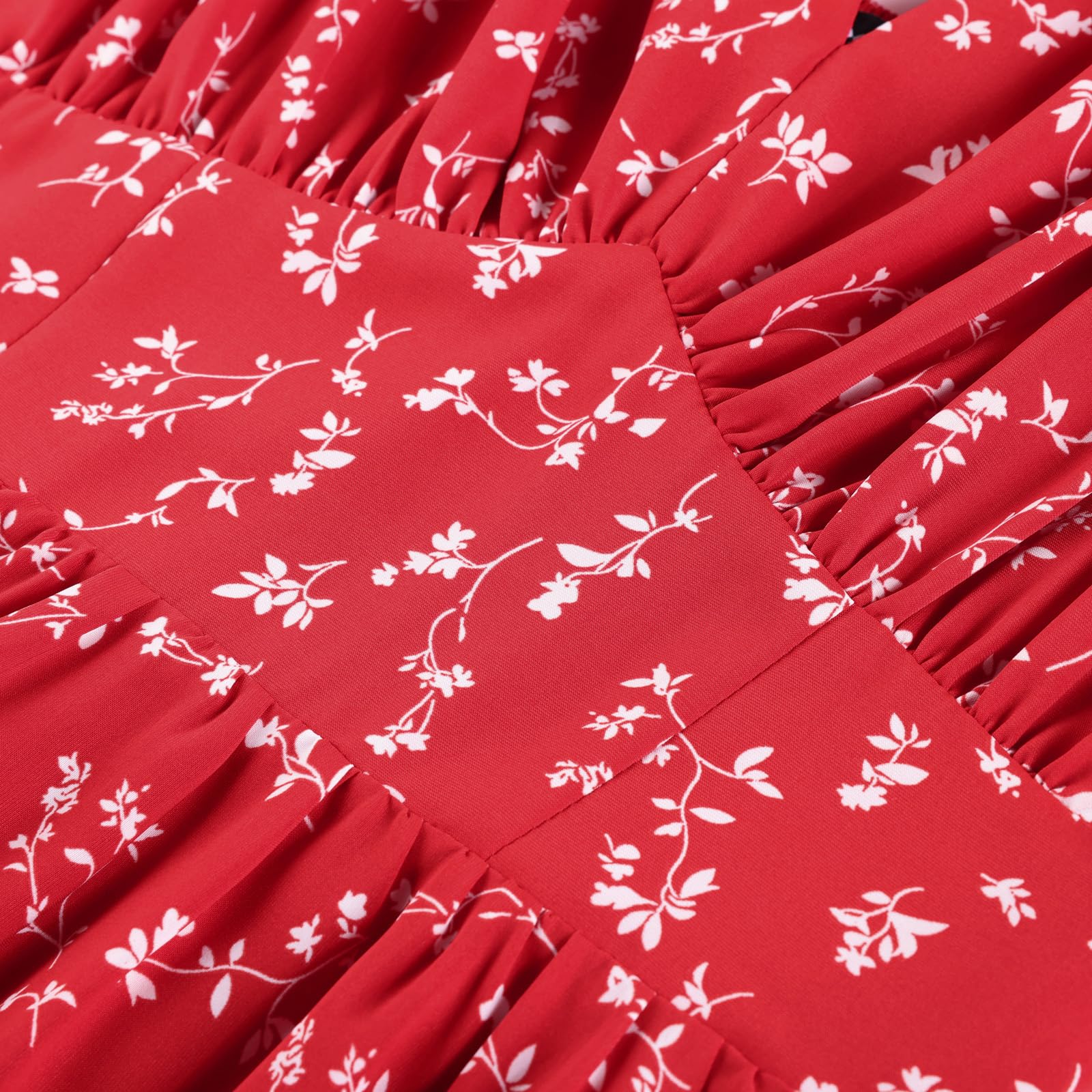 SCARLET DARKNESS Damen Sommerkleid Ärmellos Blumendruck Chiffonkleid Spaghettiträger Strandkleid mit Taschen