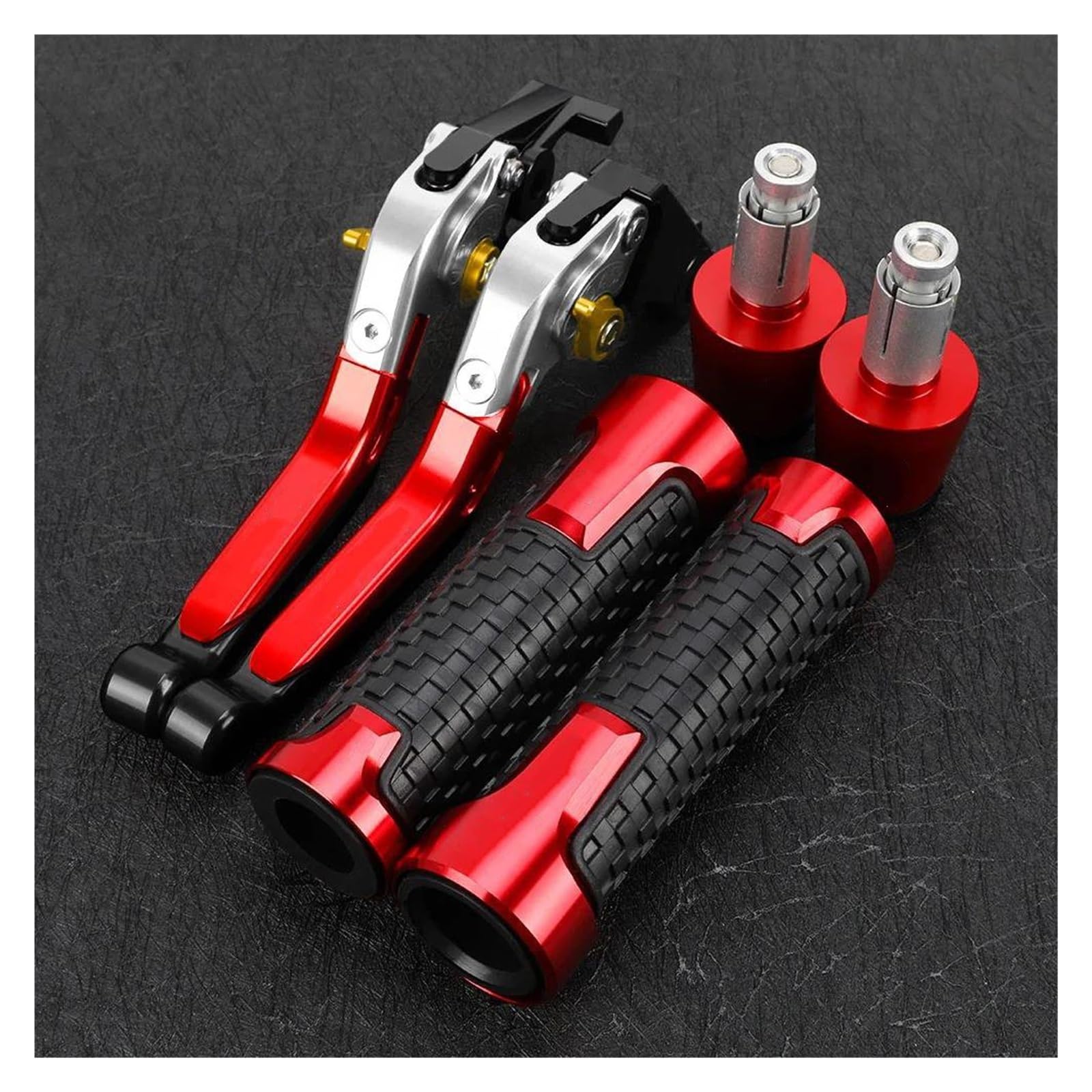MAMXVKVZEU Motorbike Brake Clutch Handle Levers for Suzuki GSXR1000 K7 K8 GSXR GSX-R 1000 GSX R1000 2007 2008 Motorcycle Clutch Brake Lever Handlebar Grips Ends(A10)