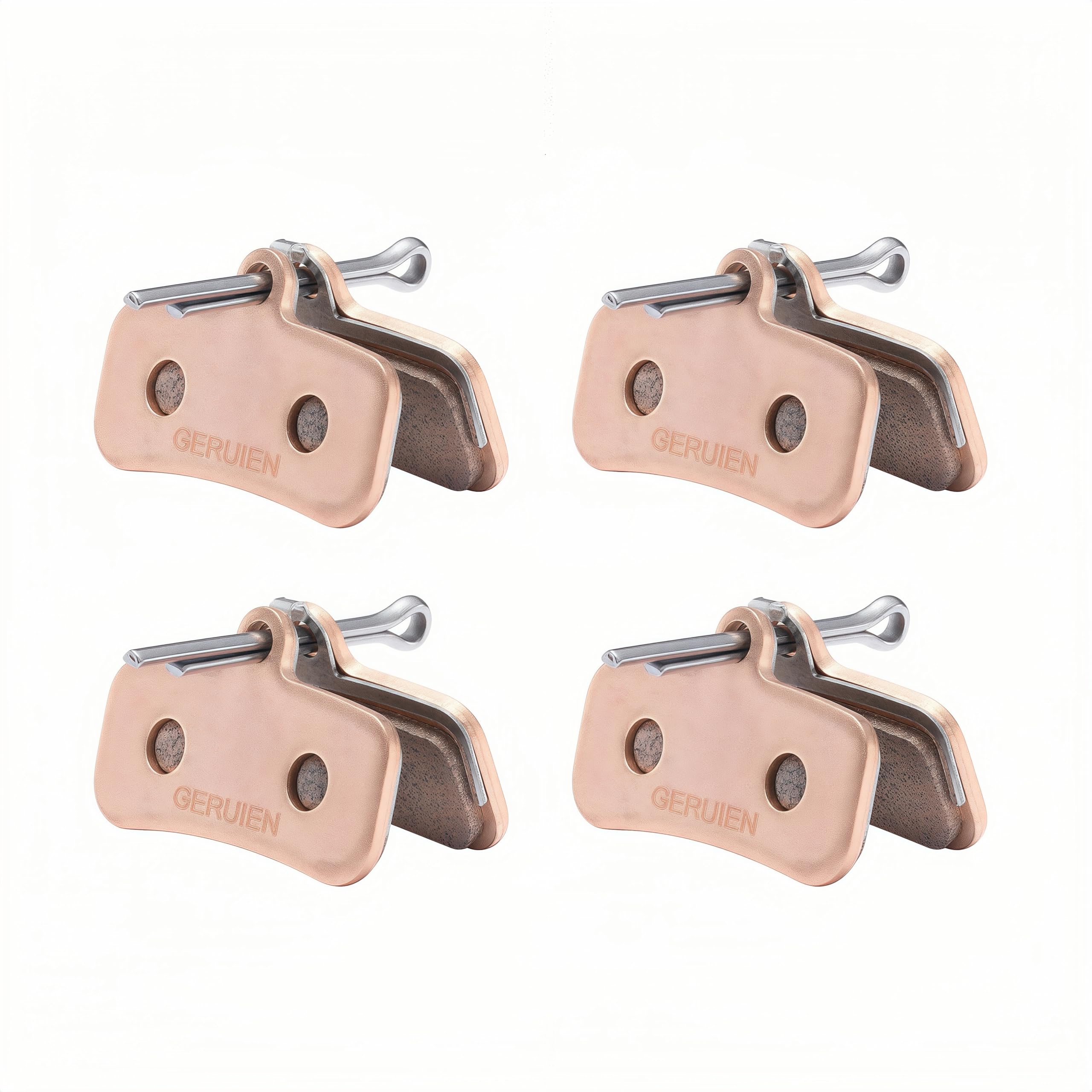 4 Sets Bicycle Disc Brake Pads for for Shimano D02S D03S Saint BR-M810 M820 M6120 Deore XT M8020 M8120 ZEE M640 XTR M9120 SLX M7120 Tektro HD M735 M750 TRP SL Slate T4 G-Spec Quadiem