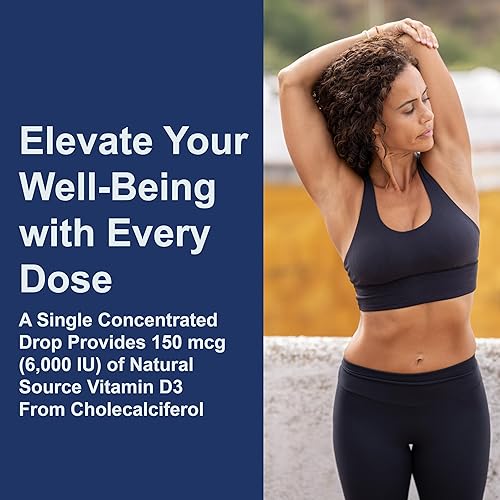 Miniatura 5 de Carlson - Super Daily D3, 6000 UI (150 mcg) por gota, vitamina D3 líquida, suministro de 1 año, sin OMG, sin sabor, 365 gotas vegetarianas (0.3 fl