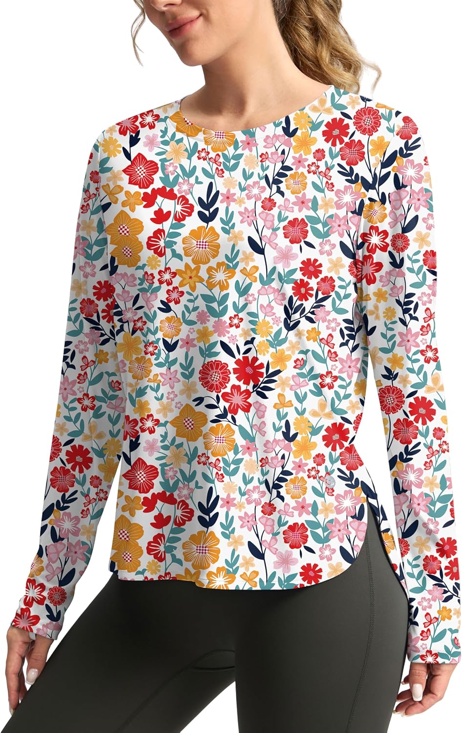 Women's Sun Shirts UPF 50+ Long Sleeve UV Protection Shirt Lightweight Quick Dry Workout Hiking Tops for Women
