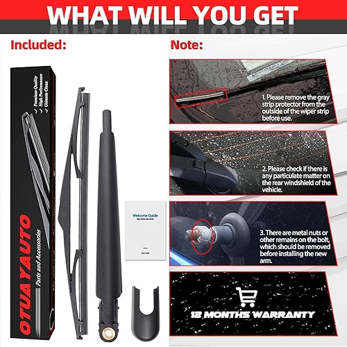 Miniatura 7 de Repuesto para Hyundai Tucson 2010-2015, juego de limpiaparabrisas trasero - OTUAYAUTO Factory OEM Style 988111H000