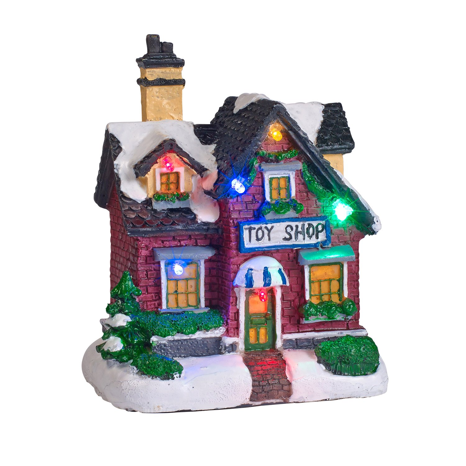 Battery Operated LED Light Up Christmas Village Scene Buy Online in