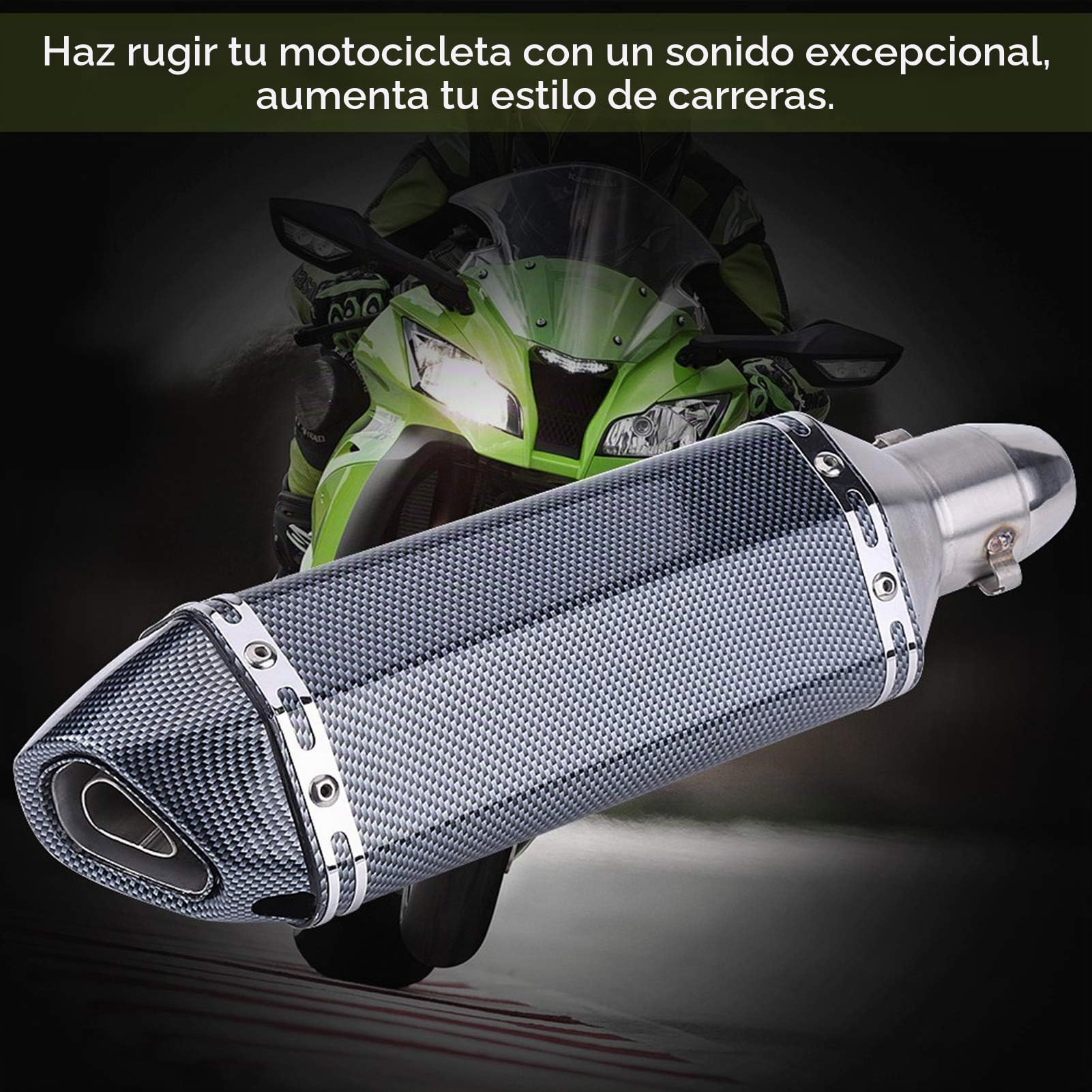 Silenciador de escape modificado para motocicleta todoterreno universal con DB Killer Style 1