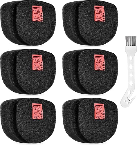 Miniatura 10 de Paquete de 2 filtros de espuma y fieltro de repuesto compatibles con Shark UltraCyclone Pro aspiradora de mano inalámbrica CH901 CH950 CH951 CH951C